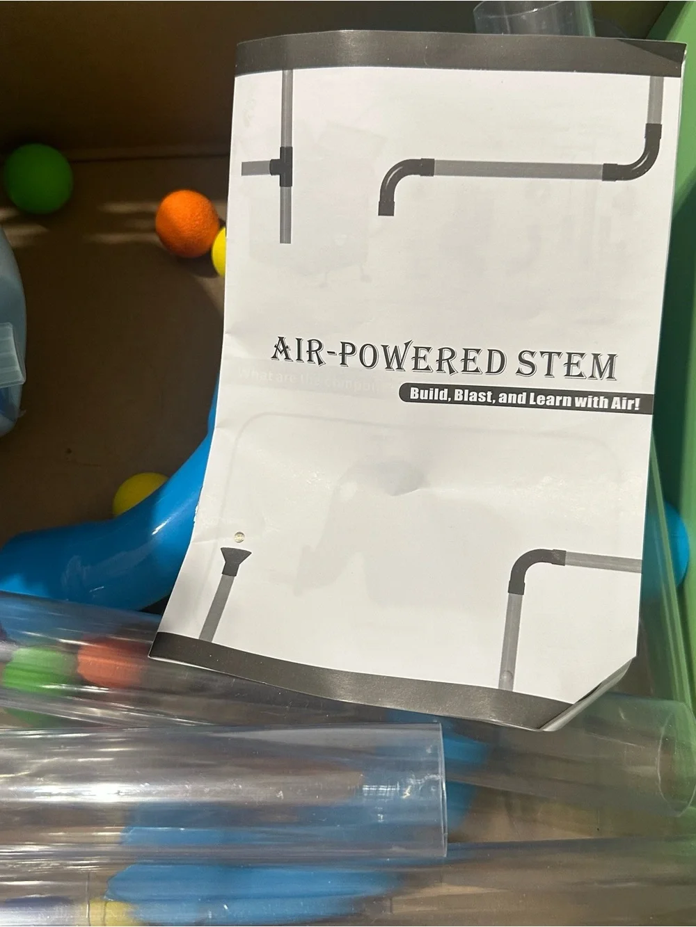 STEM Air-Powered Building Toys for Kids Ages 3 4 5 6 7 8+– Educational Air Tubes